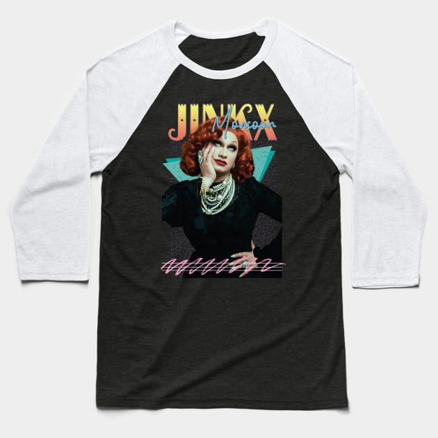 Jinkx Monsoon Retro Fan Art Baseball T-Shirt by Piomio